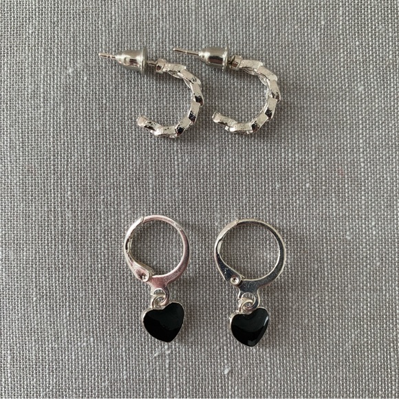 3/$20 pack of silver earrings - Picture 2 of 3